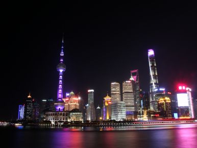 The beautiful night in Shanghai