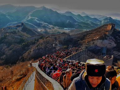 Beautiful view of Great Wall Badaling Section (2018)